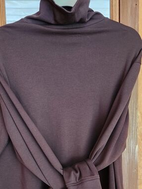Lands End Brown Turtleneck Long Sleeve Top